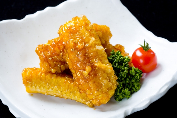 とうもろこしの甘唐揚げ